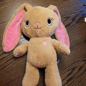 Build A Bear Kabu Pawlette Bunny Rabbit Plush 17' BAB Brown pink